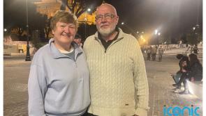 Kildare couple celebrating their 40th wedding anniversary attend Pope Francis' wake