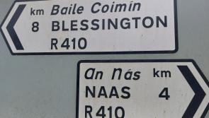 No speed signs for road near Kildare racecourse
