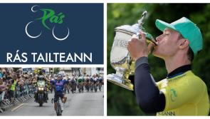 R&aacute;s Tailteann cycle race passing through County Kildare in May 