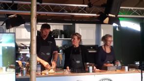 WATCH: Kildare rugby star cooks up a storm with celebrity chef at Ploughing 2017