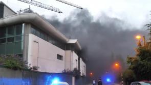 VIDEO: Naas Shopping Centre on fire as smoke engulfs town