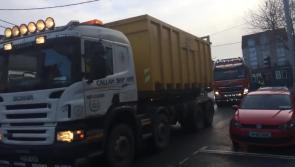 WATCH: Huge truck convoy passes through Naas