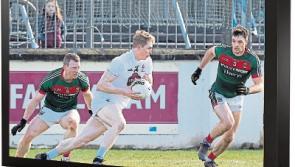 Outdoor screen in Kildare town Square for Kildare v Mayo clash