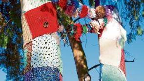 The yarn bombers strike in Newbridge during June Fest