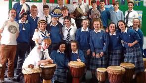 Rathangan students enjoy African drumming session