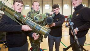 Having a virtual go at being a gunner in the Curragh