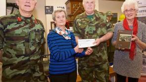 Curragh Life cash donated to Defence Forces Benevolent Fund
