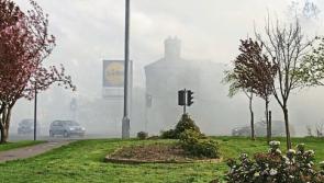 Firefighters tackle blaze in Sallins this evening