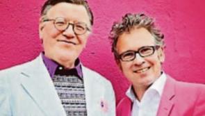 Songwriter Stevens and Saw Doctor Moran in Naas