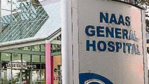 Numbers on trolleys at Naas Hospital today
