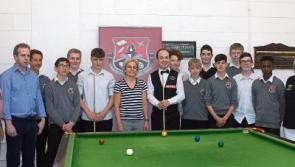 Snooker tips from a pro at Kildare Town Community School