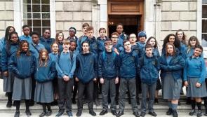 Newbridge pupils visit the Dáil on day Enda Kenny quits