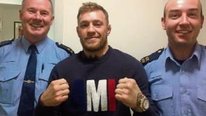 Conor McGregor visits Kildare Garda Station