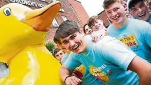 Clane's Clongowes College 'Duck Push' underway
