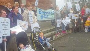 Kildare army families staged protest on Saturday
