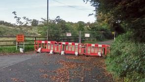 Protest taking place today on road closure at Ballymore Eustace
