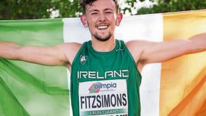 Kildare AC's John Fitzsimons on his way to Poland for for Euro Indoor finals