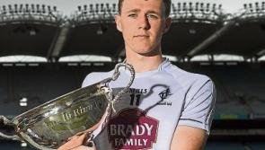 Kildare captain, Brian Byrne, looks back, and ahead, to Christy Ring final
