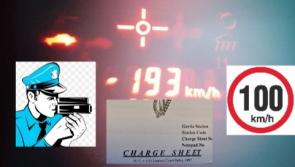 Kildare gardaí arrest motorist travelling at 193km/h in a 100km/h zone