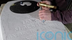 Kildare-born Antarctic explorer Sir Ernest Shackleton being honoured at Westminster Abbey in London 