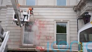 Probe after graffiti sprayed on Department of Foreign Affairs