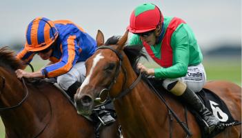 La Petite Coco wins the Alwasmiyah Pretty Polly Stakes for Paddy Twomey at the Curragh