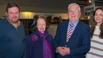 Bernard Durkan with his wife Hilary and son Tim and his wife Audrey 