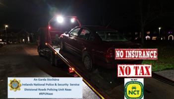 Motorist in this Kildare town stopped for a litany of driving offences