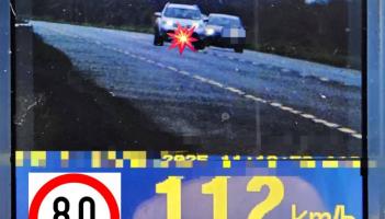 Kildare garda&iacute; detect motorist speeding at 112km/h in an 80km/h zone