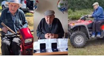 'What an amazing man'- Grandson shares videos of oldest man in Ireland (104) on TikTok