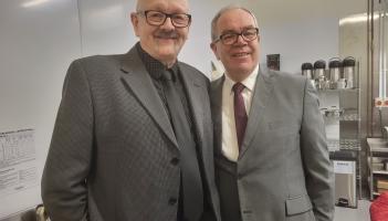 Connie Brodrick  and George Hogan from the Brad&aacute;n Players at last year's festival