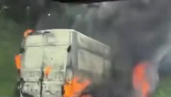 BREAKING: Van on fire causing delays on M7 in Kildare 