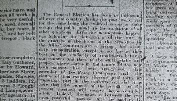 FROM THE ARCHIVES: Kildare gets set for historic 1918 election
