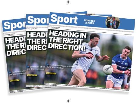 In this week's Leinster Leader sport