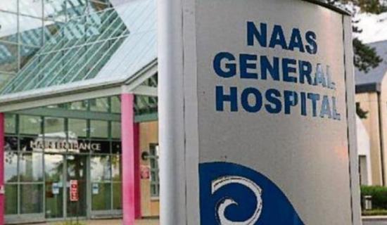 Four people on trolleys at Naas Hospital today