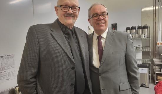 Connie Brodrick  and George Hogan from the Brad&aacute;n Players at last year's festival