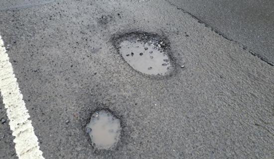 'Numerous large potholes' reported on this Kildare road