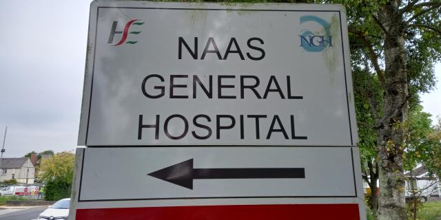 A dozen people were treated on trolleys at Kildare's main hospital today