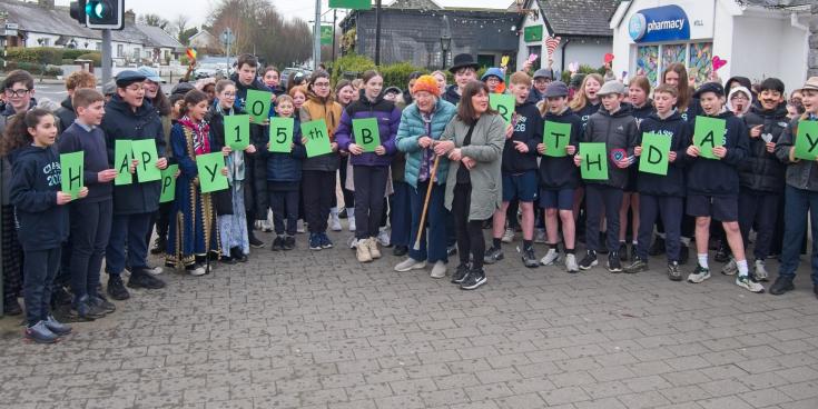 Mable Lyons' 105th birthday celebration in Kill Village, Kildare
