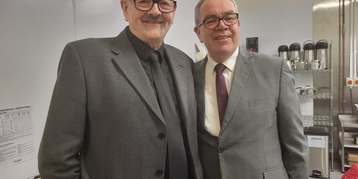 Connie Brodrick  and George Hogan from the Brad&aacute;n Players at last year's festival