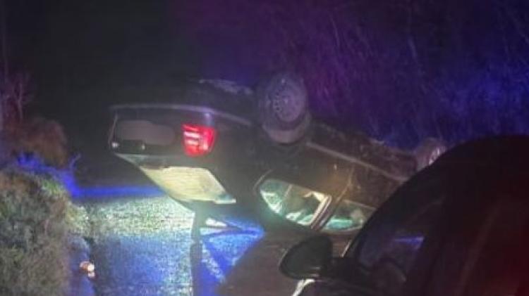 Kildare Garda&iacute; in Prosperous arrested a driver recently after the vehicle failed to stop when signalled and later crashed nearby.