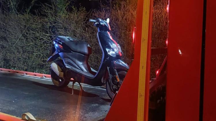 Court appearance for Kildare moped rider who had no lights on and was wearing dark clothing