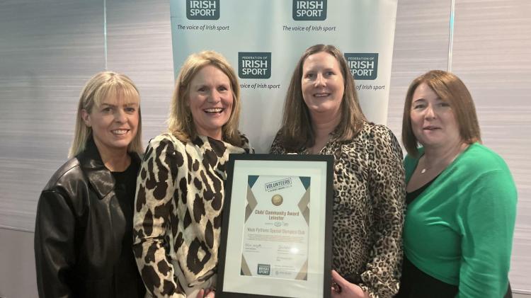 Naas Pythons honoured with Volunteer in Sports 2025 Leinster Award