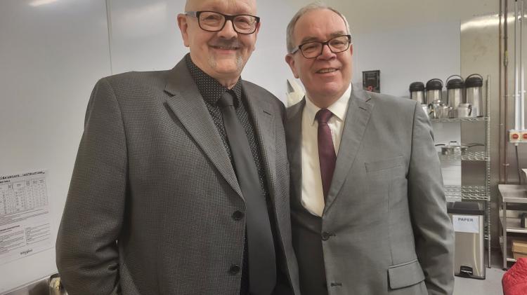 Connie Brodrick  and George Hogan from the Brad&aacute;n Players at last year's festival