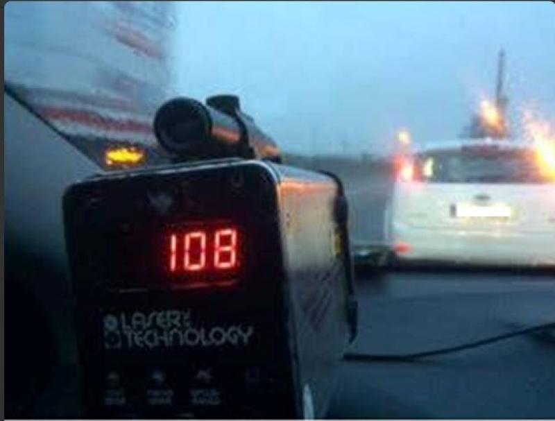 Motorist traveling 108km per hour in 60km zone in Castledermot
