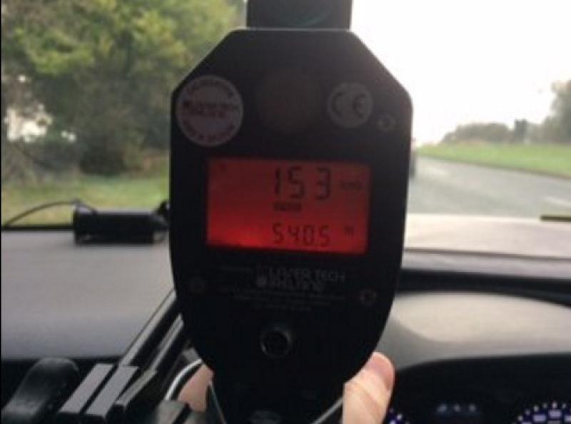 Kildare driver clocked doing almost double the speed limit in Newbridge