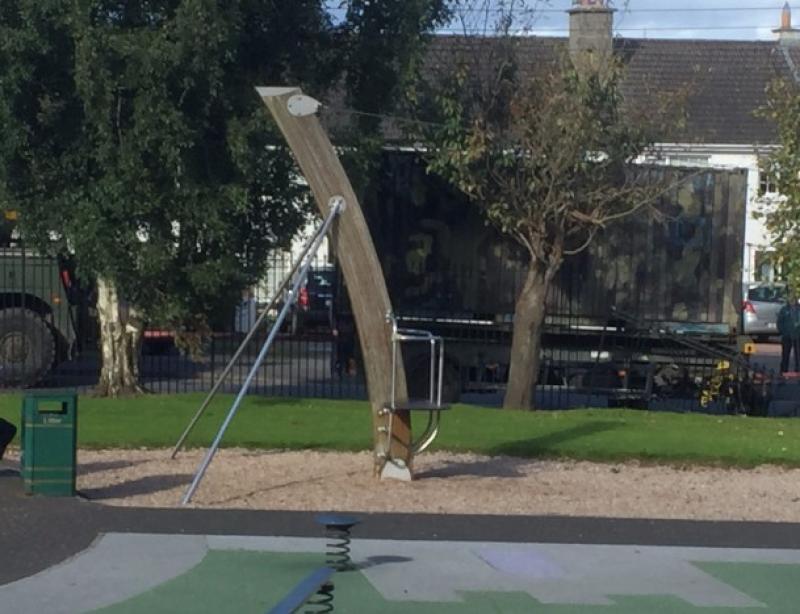 Trailer from  army lorry crashes into Kildare playground railing