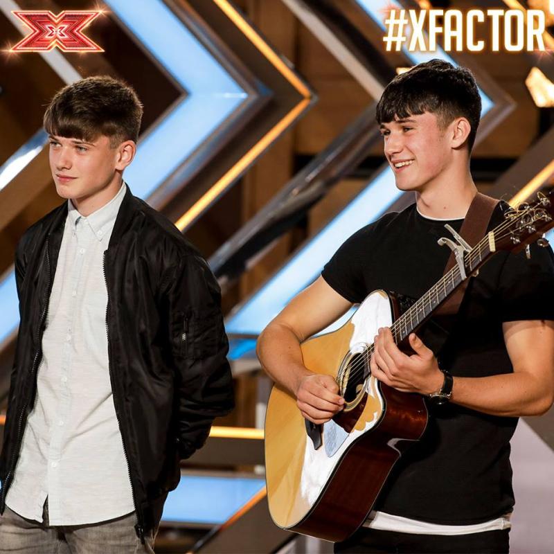 Naas CBS brothers Sean and Conor Price on the XFactor tonight