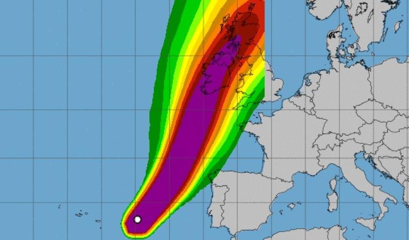 Road safety warnings issued as Kildare prepares for Hurricane Ophelia