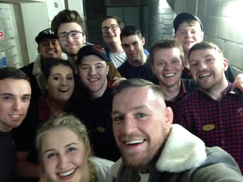 UFC champ Conor McGregor drops into Nando's in Newbridge
